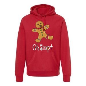 Oh Snap Funny Gingerbread Cookie Premium Hoodie