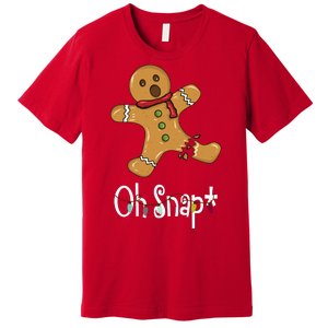 Oh Snap Funny Gingerbread Cookie Premium T-Shirt