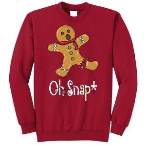 Oh Snap Funny Gingerbread Cookie Tall Sweatshirt