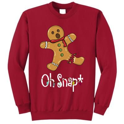 Oh Snap Funny Gingerbread Cookie Tall Sweatshirt