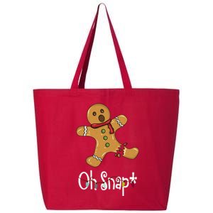 Oh Snap Funny Gingerbread Cookie 25L Jumbo Tote