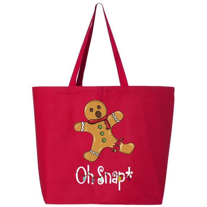 Oh Snap Funny Gingerbread Cookie 25L Jumbo Tote