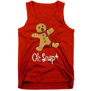 Oh Snap Funny Gingerbread Cookie Tank Top