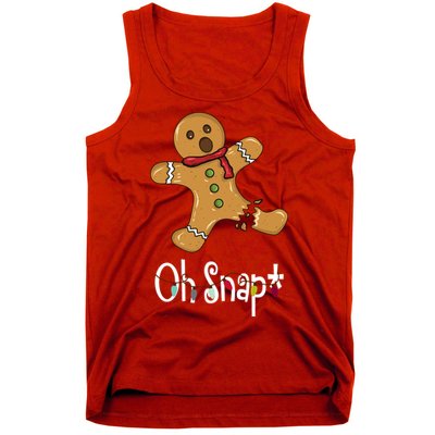 Oh Snap Funny Gingerbread Cookie Tank Top