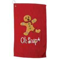 Oh Snap Funny Gingerbread Cookie Platinum Collection Golf Towel