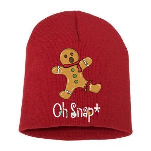 Oh Snap Funny Gingerbread Cookie Short Acrylic Beanie