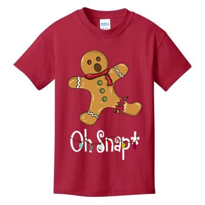 Oh Snap Funny Gingerbread Cookie Kids T-Shirt