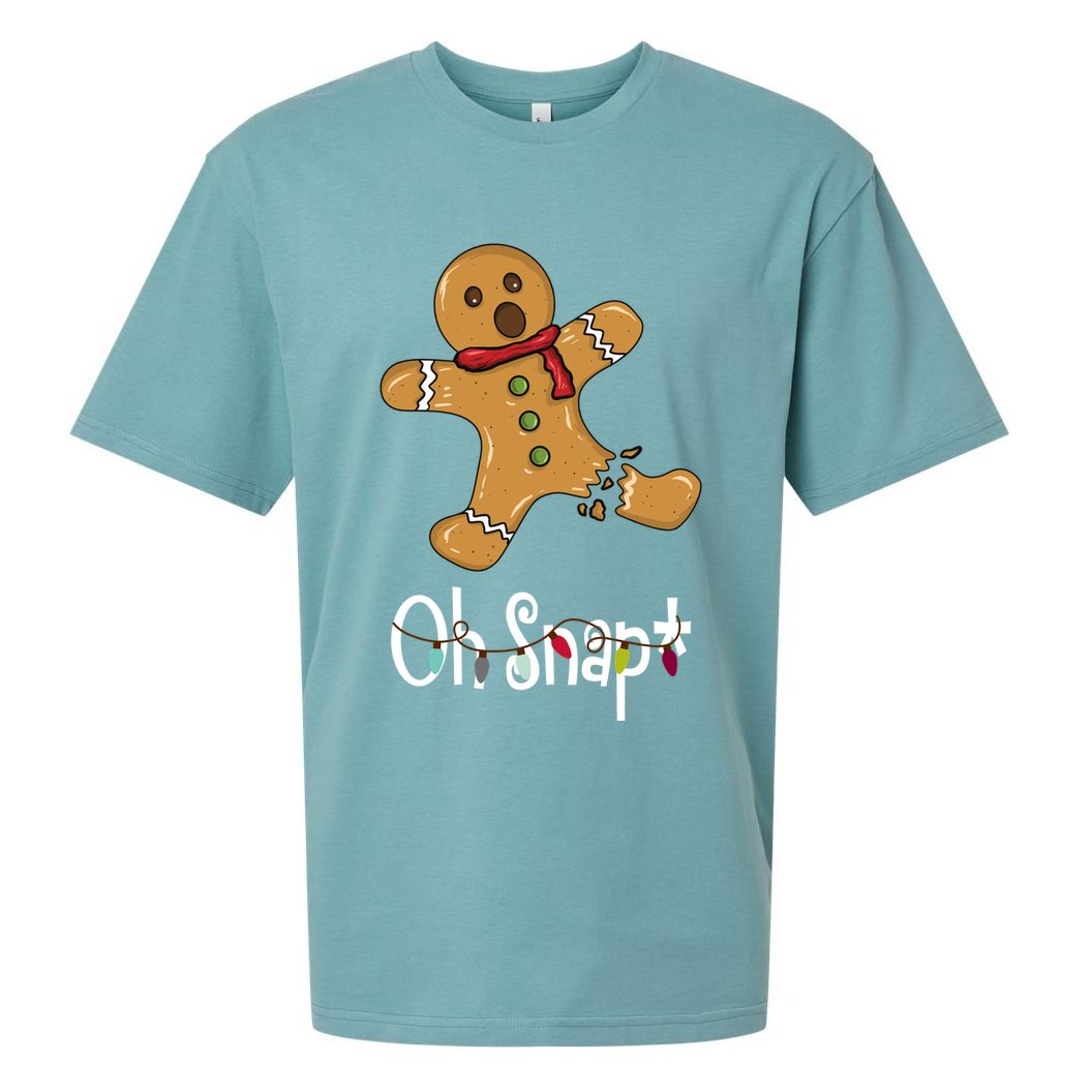Oh Snap Funny Gingerbread Cookie Sueded Cloud Jersey T-Shirt
