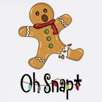 Oh Snap Funny Gingerbread Cookie Garment-Dyed Sweatshirt