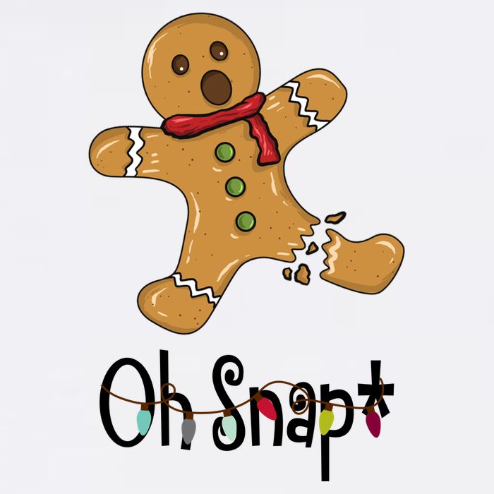 Oh Snap Funny Gingerbread Cookie Garment-Dyed Sweatshirt