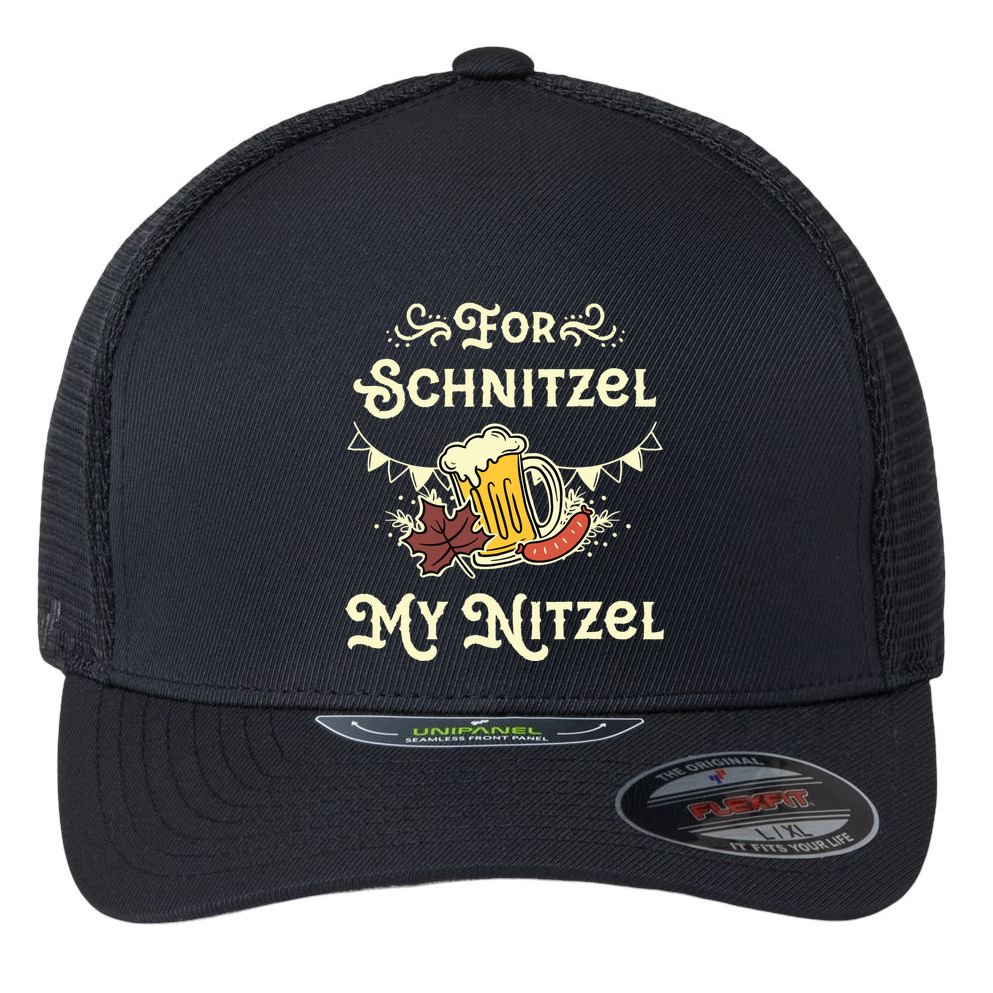 Oktoberfest Shirts For Schnitzel My Nitzel Funny Octoberfest Flexfit Unipanel Trucker Cap
