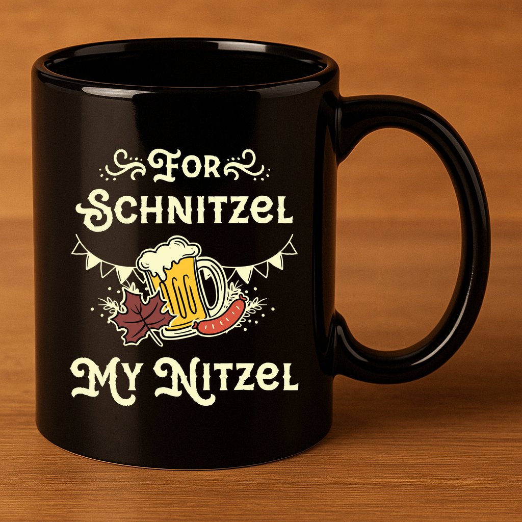 Oktoberfest Shirts For Schnitzel My Nitzel Funny Octoberfest 11oz C Handle Ceramic Mug