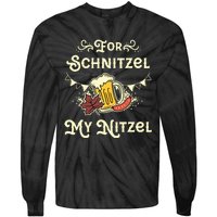 Oktoberfest Shirts For Schnitzel My Nitzel Funny Octoberfest Tie-Dye Long Sleeve Shirt