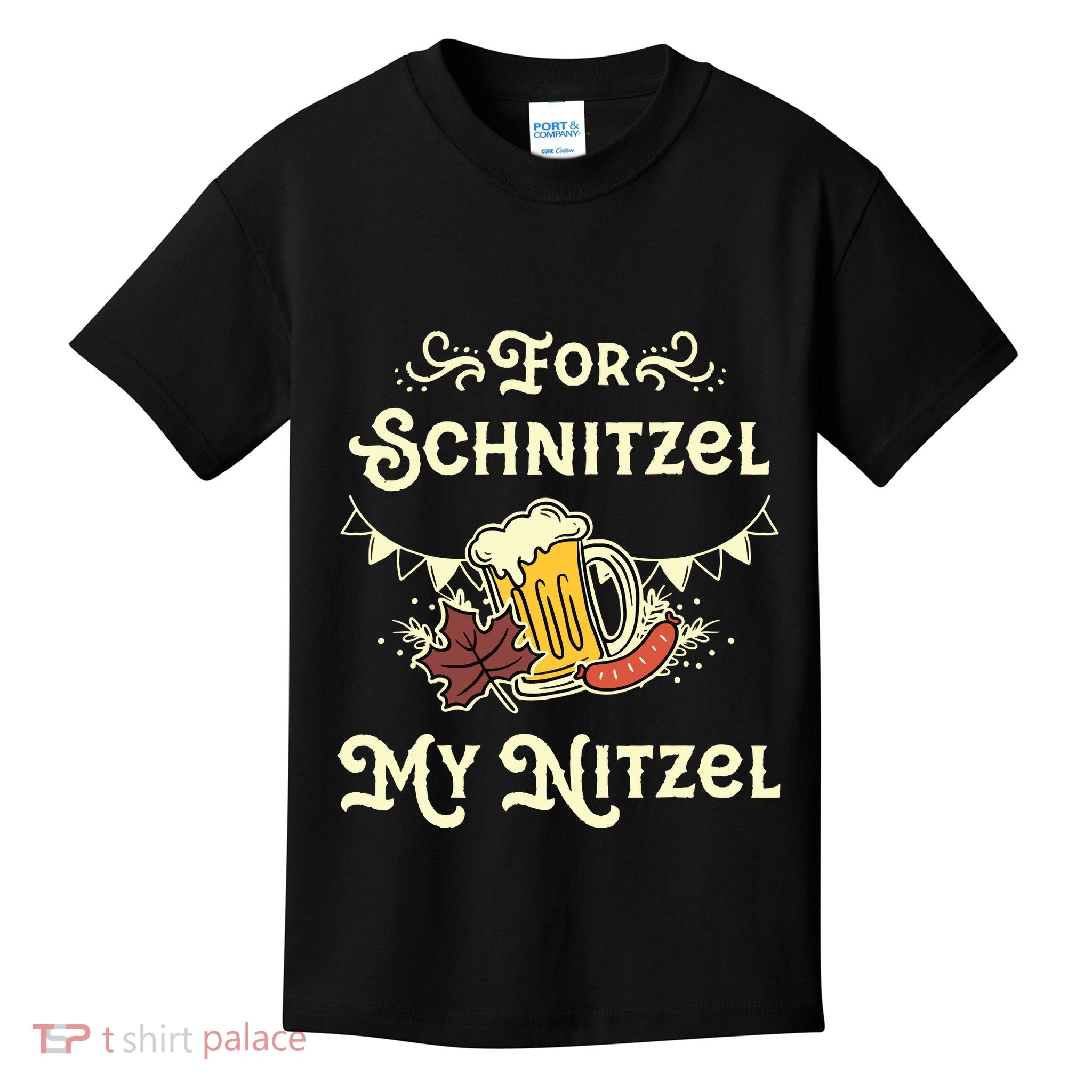 Oktoberfest Shirts For Schnitzel My Nitzel Funny Octoberfest Kids T-Shirt