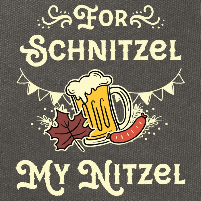 Oktoberfest Shirts For Schnitzel My Nitzel Funny Octoberfest Cotton Canvas Backpack