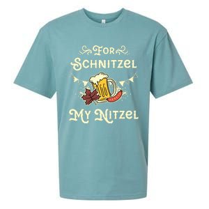 Oktoberfest Shirts For Schnitzel My Nitzel Funny Octoberfest Sueded Cloud Jersey T-Shirt