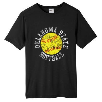 Oklahoma Softball Funny Tall Fusion ChromaSoft Performance T-Shirt