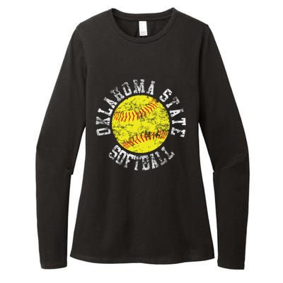 Oklahoma Softball Funny Womens CVC Long Sleeve Shirt