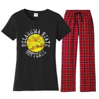 Oklahoma Softball Funny Women's Flannel Pajama Set