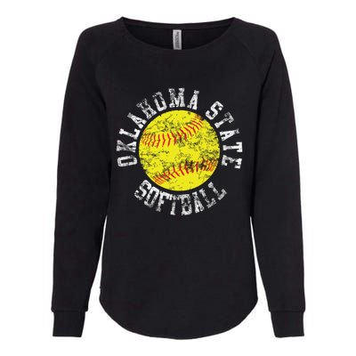 Oklahoma Softball Funny Womens California Wash Sweatshirt