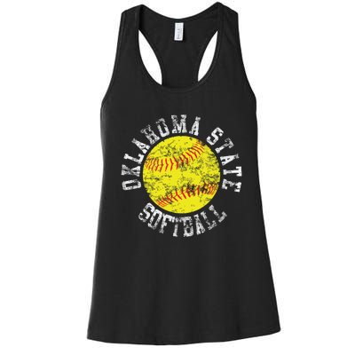 Oklahoma Softball Funny Women's Racerback Tank