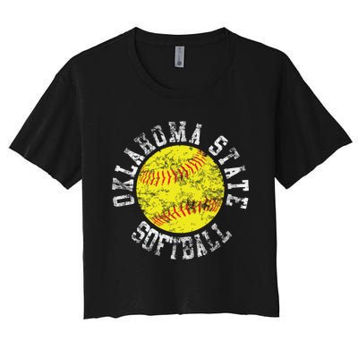 Oklahoma Softball Funny Women's Crop Top Tee