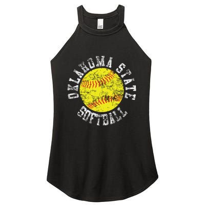 Oklahoma Softball Funny Women’s Perfect Tri Rocker Tank