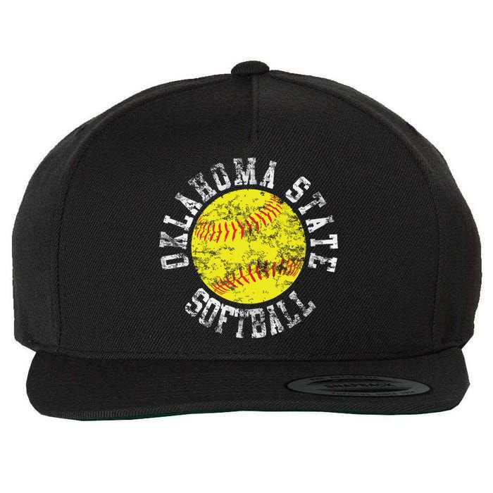 Oklahoma Softball Funny Wool Snapback Cap