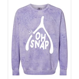 Oh Snap Funny Broken Bone Colorblast Crewneck Sweatshirt