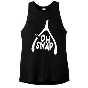 Oh Snap Funny Broken Bone Ladies PosiCharge Tri-Blend Wicking Tank