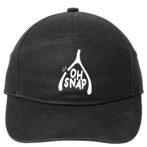 Oh Snap Funny Broken Bone 7-Panel Snapback Hat