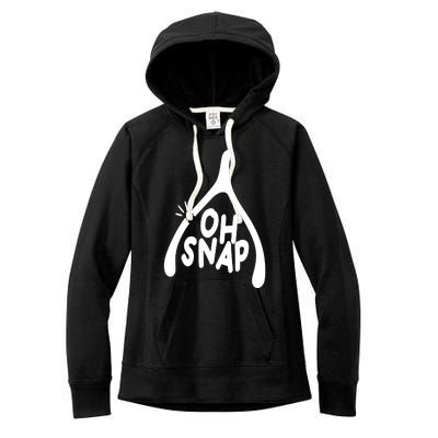 Oh Snap Funny Broken Bone Women's Fleece Hoodie