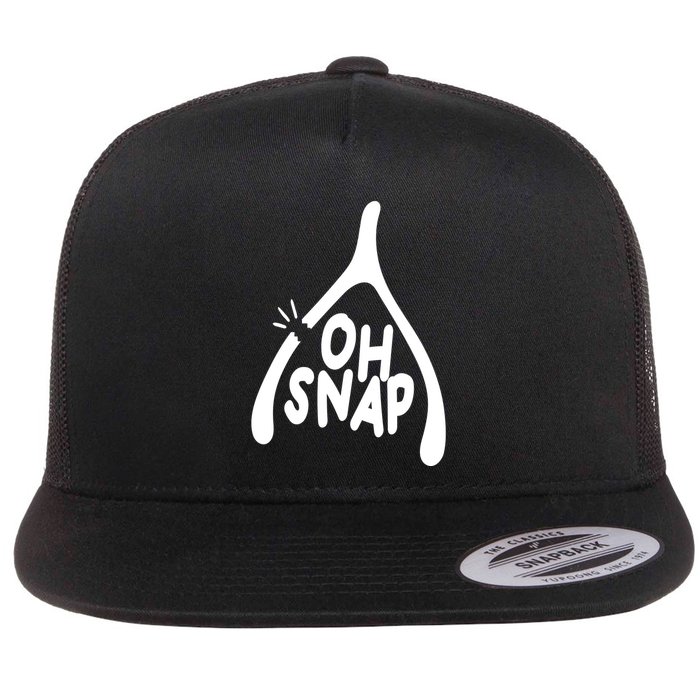 Oh Snap Funny Broken Bone Flatbill Hat