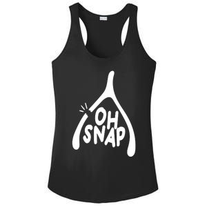 Oh Snap Funny Broken Bone Ladies PosiCharge Competitor Racerback Tank