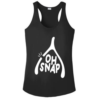 Oh Snap Funny Broken Bone Ladies PosiCharge Competitor Racerback Tank