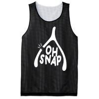 Oh Snap Funny Broken Bone Mesh Reversible Basketball Jersey Tank