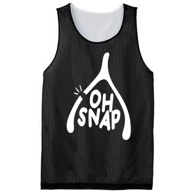 Oh Snap Funny Broken Bone Mesh Reversible Basketball Jersey Tank