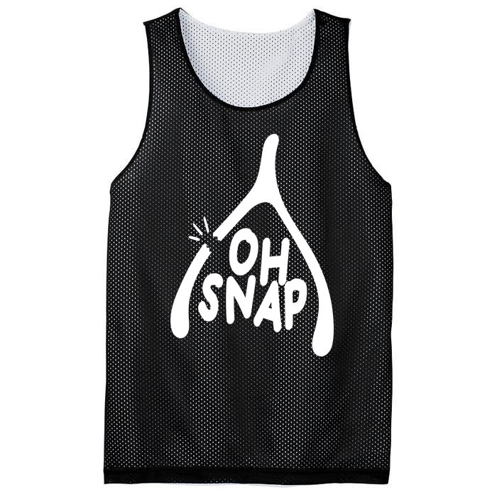 Oh Snap Funny Broken Bone Mesh Reversible Basketball Jersey Tank