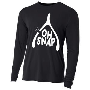 Oh Snap Funny Broken Bone Cooling Performance Long Sleeve Crew