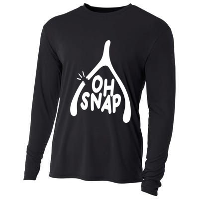 Oh Snap Funny Broken Bone Cooling Performance Long Sleeve Crew