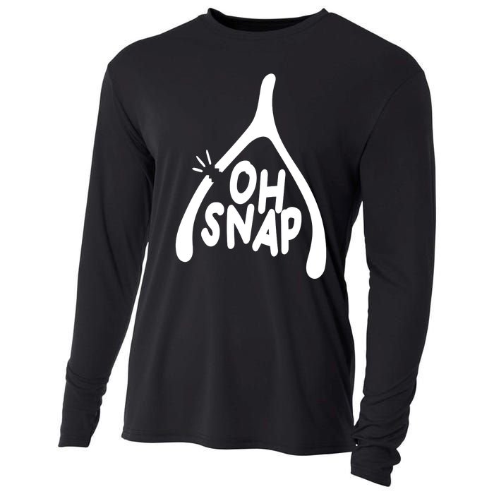 Oh Snap Funny Broken Bone Cooling Performance Long Sleeve Crew