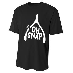 Oh Snap Funny Broken Bone Performance Sprint T-Shirt