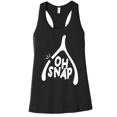 Oh Snap Funny Broken Bone Women's Racerback Tank