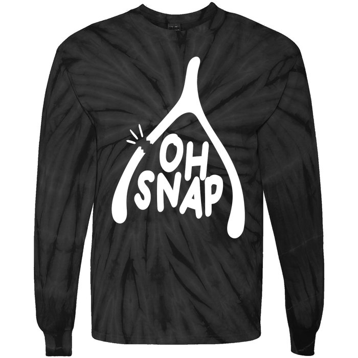 Oh Snap Funny Broken Bone Tie-Dye Long Sleeve Shirt