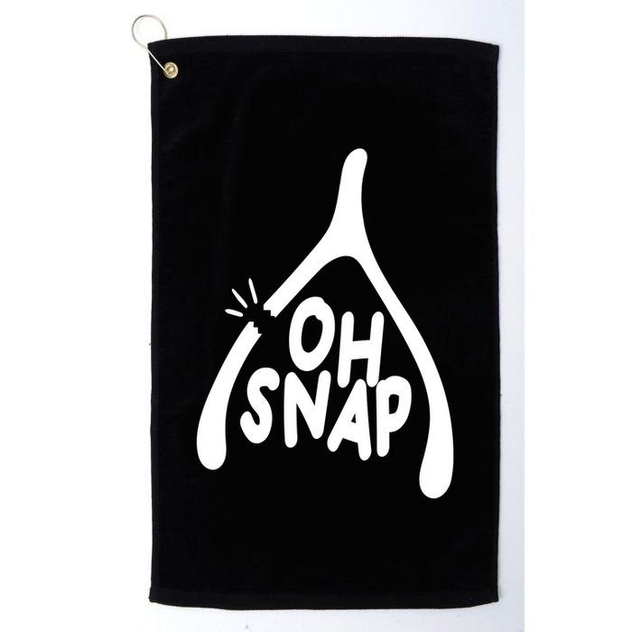 Oh Snap Funny Broken Bone Golf Towel