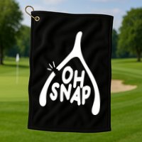 Oh Snap Funny Broken Bone Golf Towel