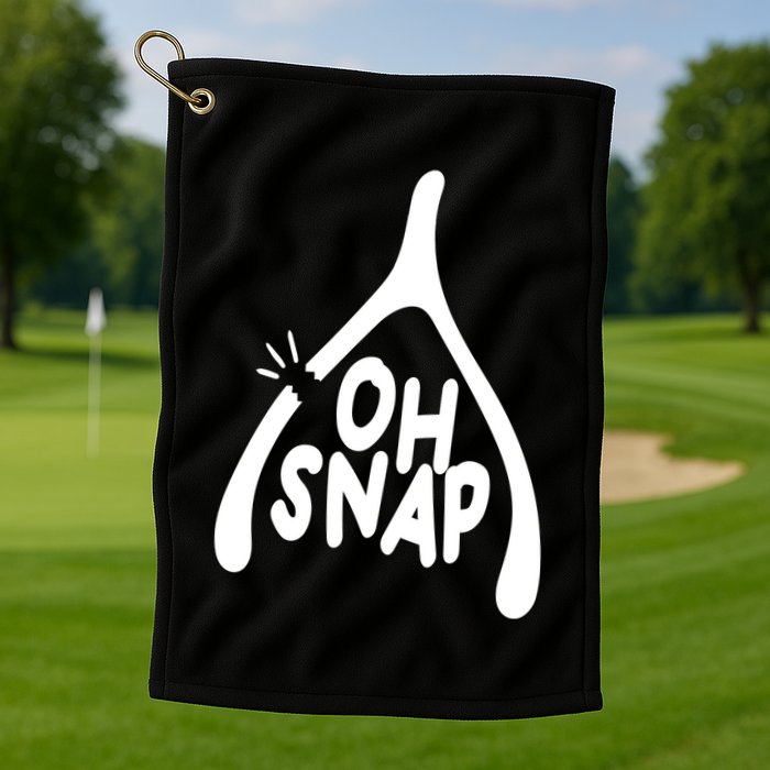 Oh Snap Funny Broken Bone Golf Towel