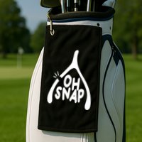 Oh Snap Funny Broken Bone Golf Towel