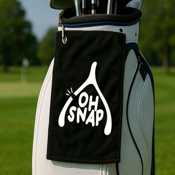 Oh Snap Funny Broken Bone Golf Towel