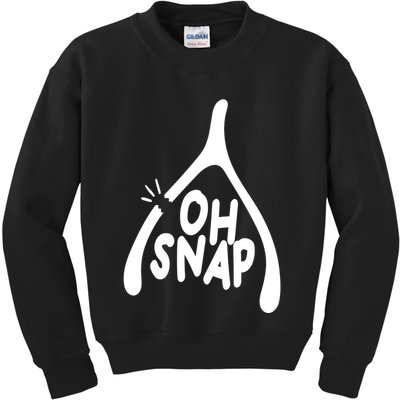 Oh Snap Funny Broken Bone Kids Sweatshirt